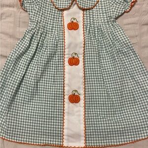 Infant Girls Sweet Dreams Pumpkin Thanksgiving Dress Size 3 Months
